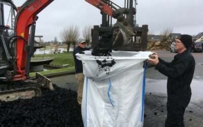Kolen verpakt in bigbags